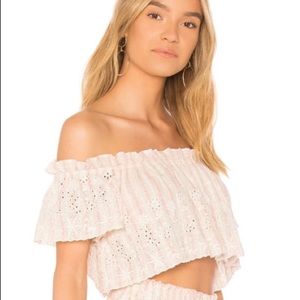 Loveshackfancy Stephanie Crop Top